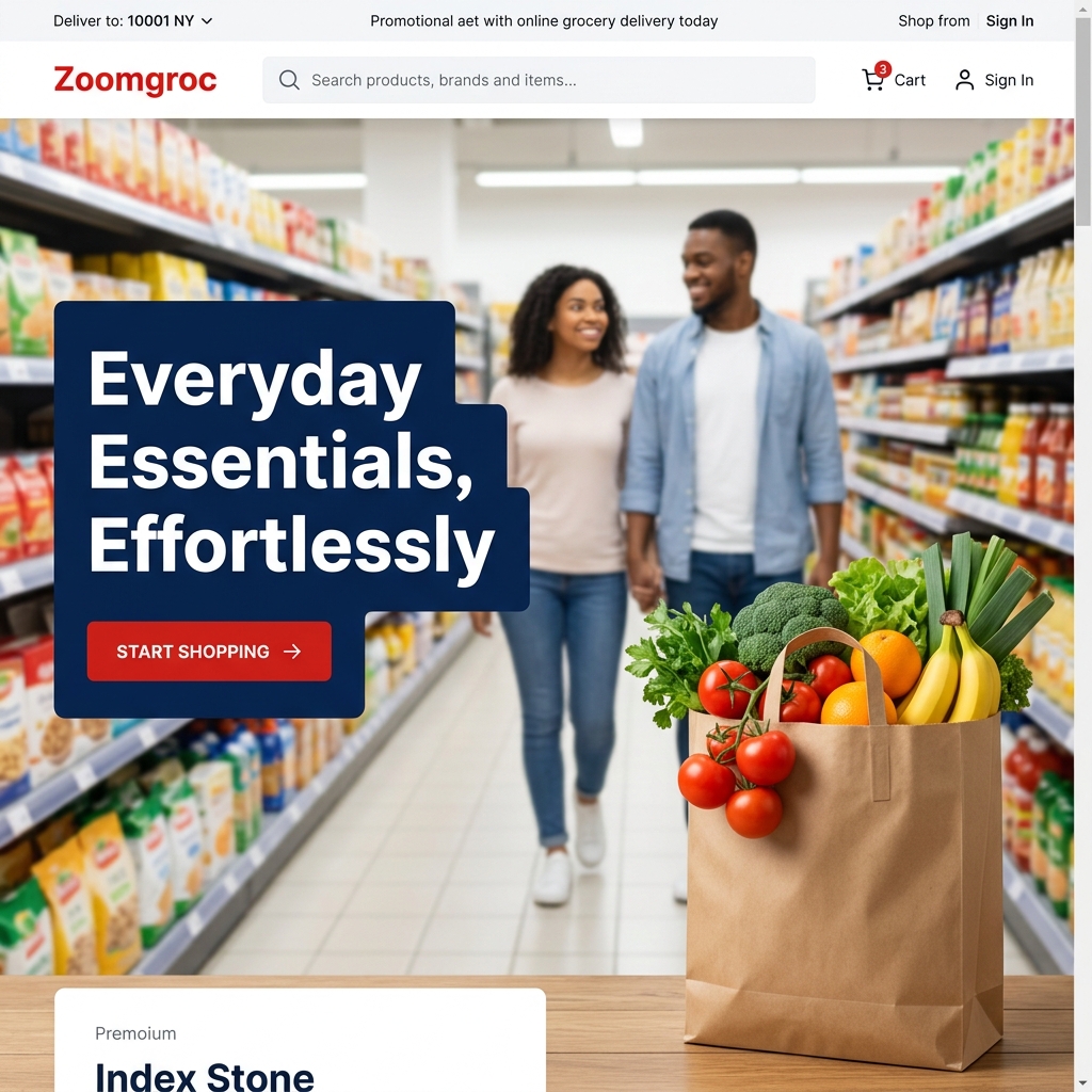 Zoomgroc storefront — homepage screenshot